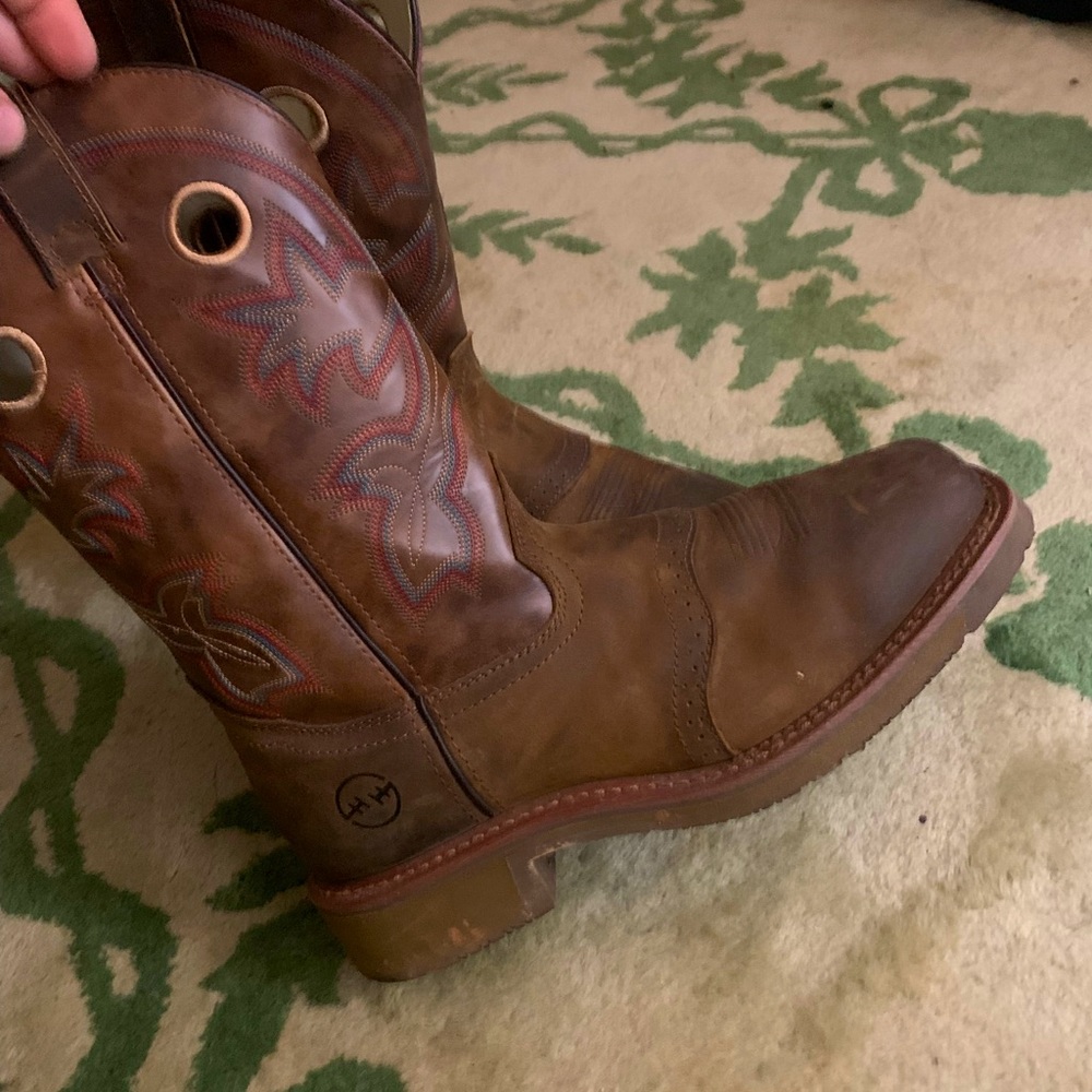 Double H (wide) Square toe roper cowboy boots